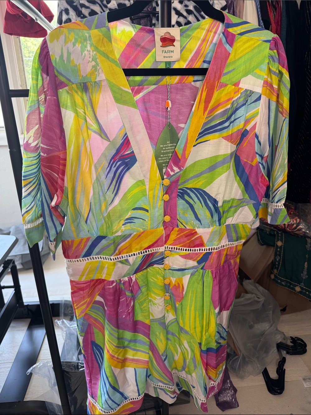 FARM Rio Rainbow Leafs Romper